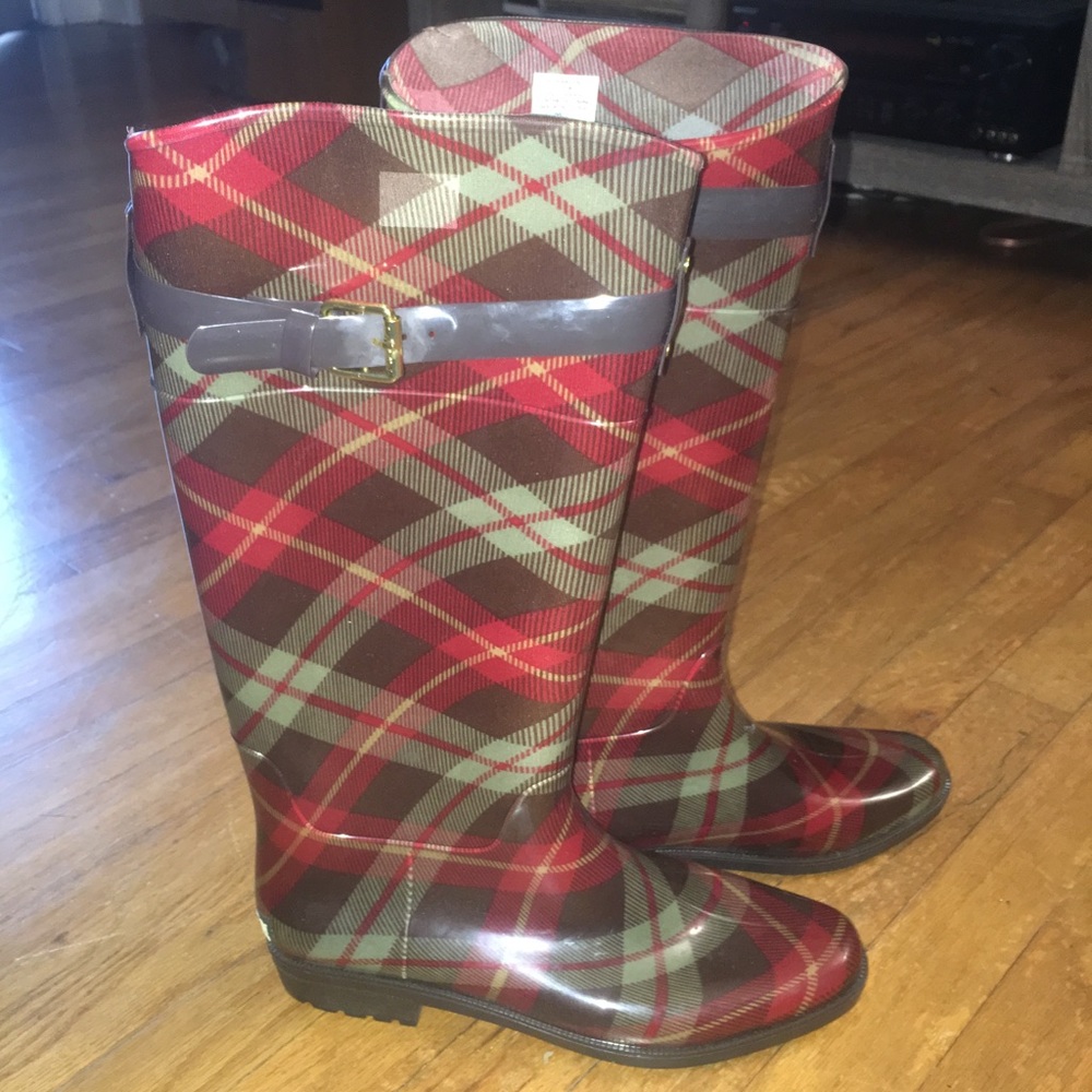 Lauren Ralph Lauren Plaid Rain Boots